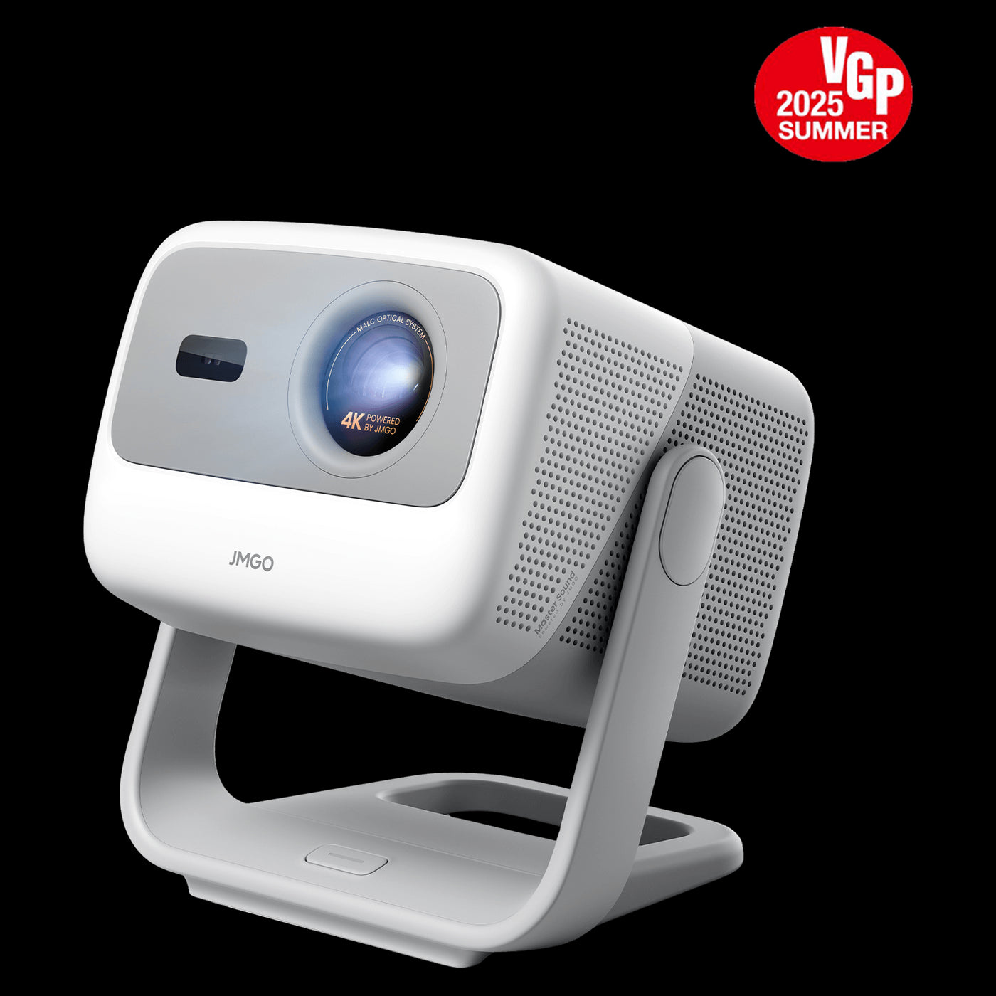 JMGO N1S 4K Mini Projector official product image showcasing compact portable design, award-winning home theater projector with 2025 VGP Summer Award for best 4K projector