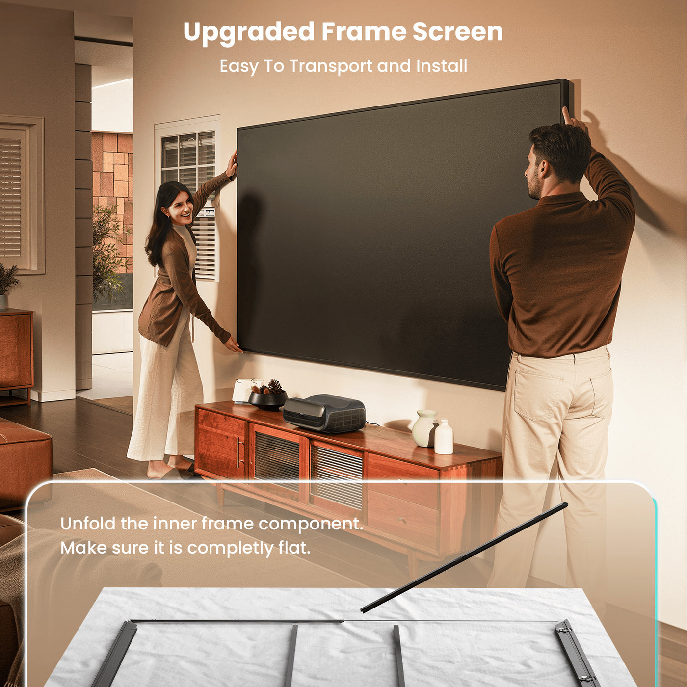 100 Inches Fresnel Fixed Frame Screen for O2S Ultra