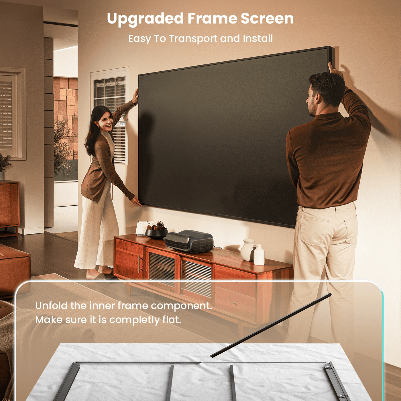 100 Inches Fresnel Fixed Frame Screen for O2S Ultra