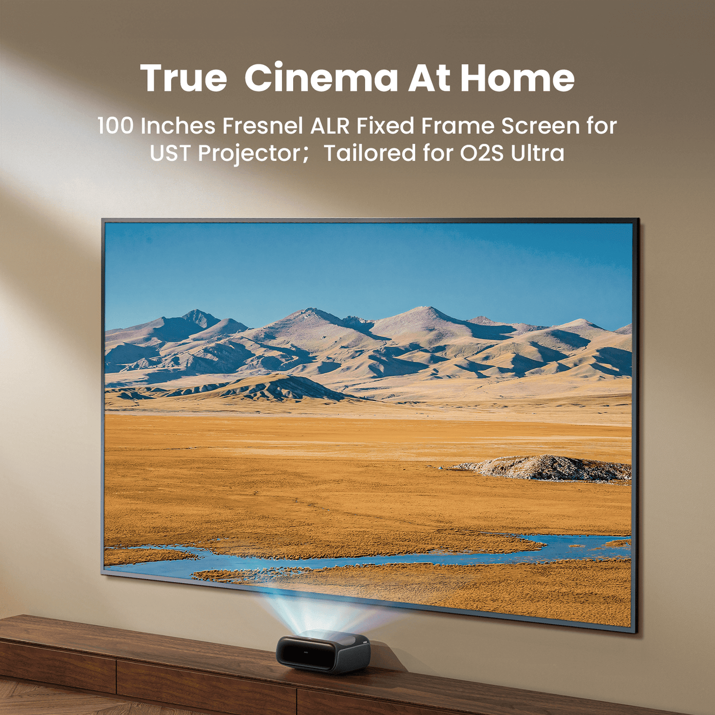 100 Inches Fresnel Fixed Frame Screen for O2S Ultra