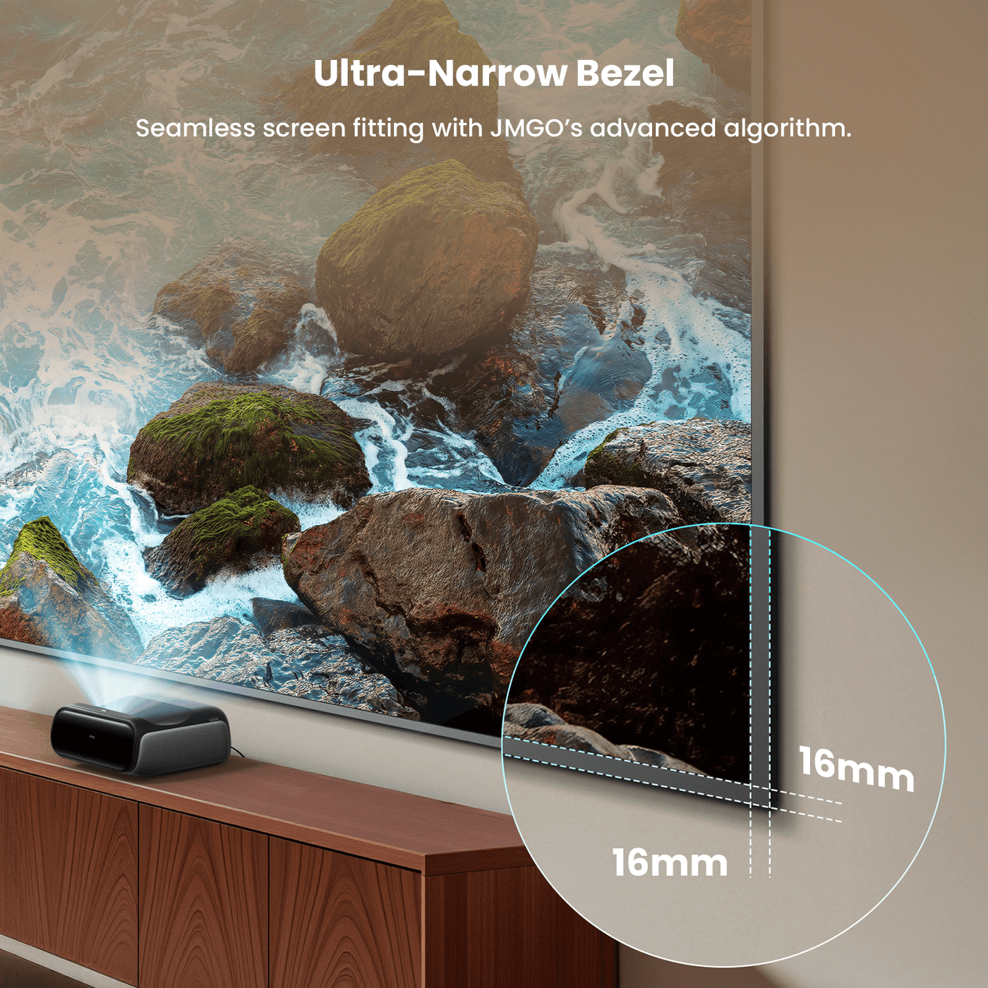 100 Inches Fresnel Fixed Frame Screen for O2S Ultra