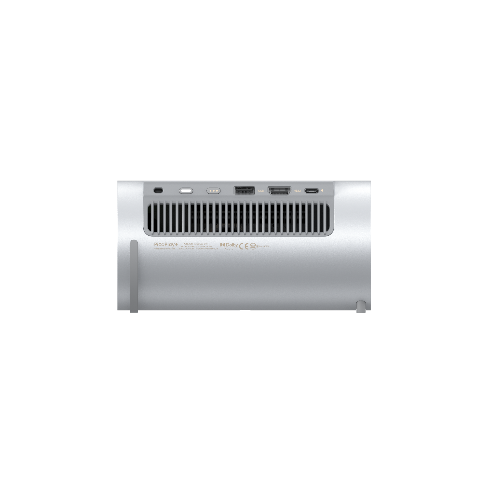 JMGO PicoPlay Portable Projector rear ports display