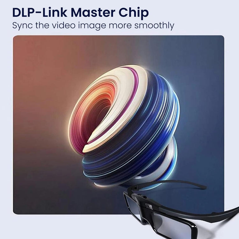 JMGO Active 3D Shutter Glasses dlp link master chip
