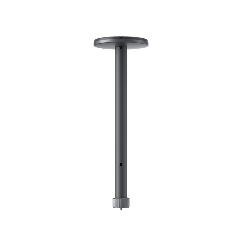 Front view of the JMGO ceiling mount for mini projectors, designed for secure and adjustable installation. This mount supports flexible positioning and stable setup