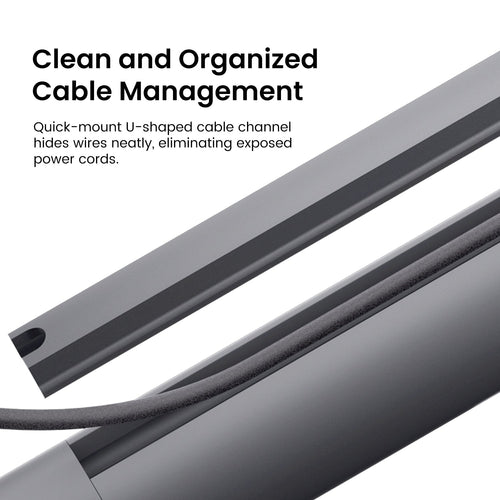 JMGO_mini_ceiling_mount has clean and organized cable management