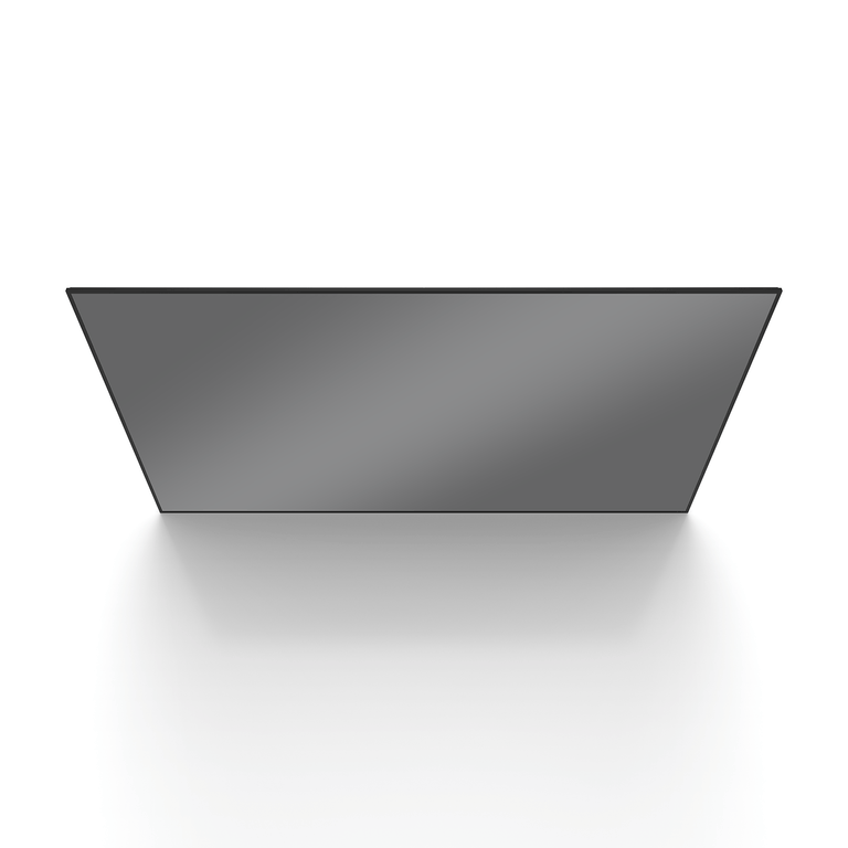 120-inch Fresnel ALR projector screen above