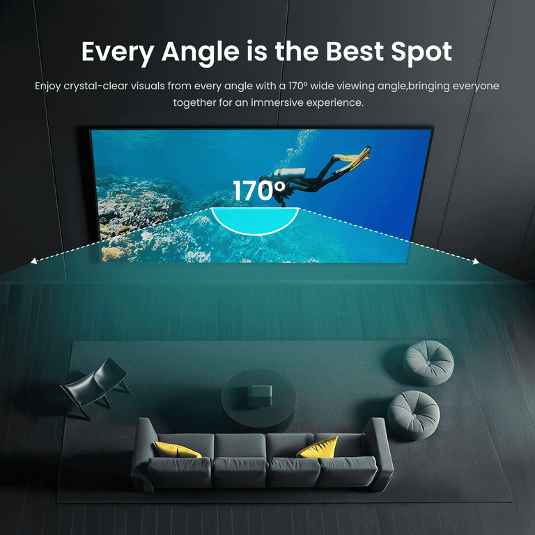 JMGO 120" Fresnel Ambient Light Rejecting Screen