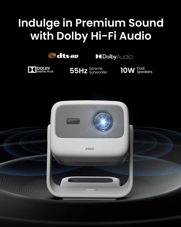 jmgo n1s 4k projector with Dolby Audio