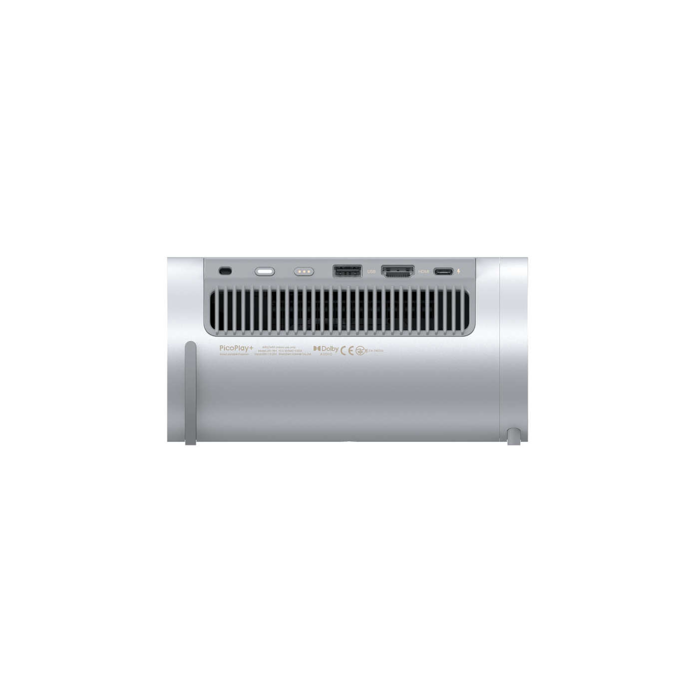 JMGO PicoPlay Portable Projector rear ports display