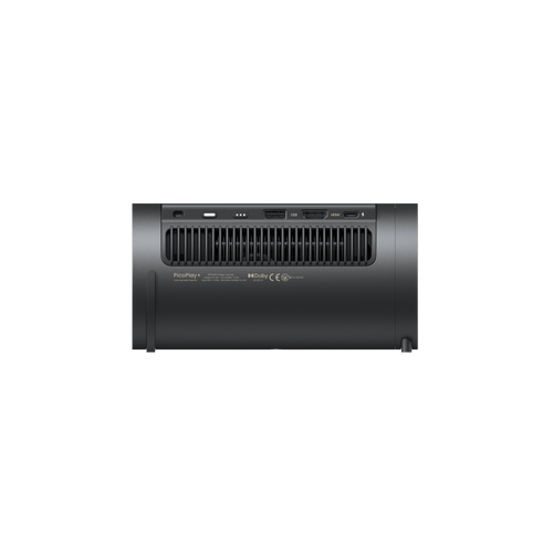 JMGO PicoPlay+ black portable outdoor projector rear Port Display 