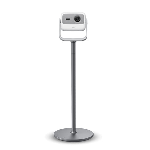 JMGO mini floor stand with JMGO N1 projector for stable, flexible home theater projection